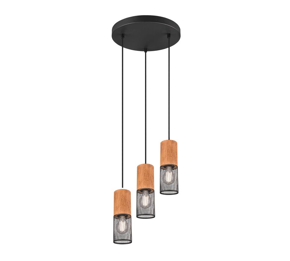 Tosh Ø28 Zwart hanglamp Van Trio Lighting - 