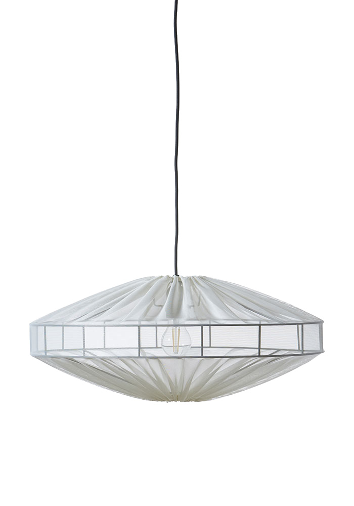 Alba Lampenkap Excl. Ophanging Ø58 Beige hanglamp Van Alde & Lind - Met de semi-transparante beige stof heeft de lampenkap Alba een verfijnde en elegante uitstraling.
