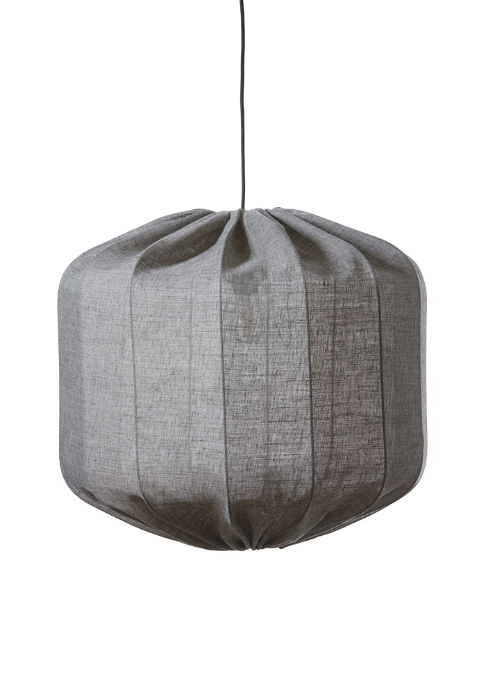 Dester Lampenkap Excl. Ophanging Ø58 Bruin hanglamp Van Alde & Lind - De linnen stof geeft de Dester lampenkap een verfijnde en elegante uitstraling.