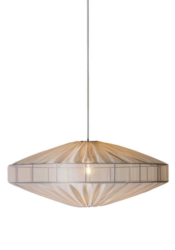 Alba Lampenkap Excl. Ophanging Ø78 Zand hanglamp Van Alde & Lind - Met de semi-transparante stof in zand/beige kleur heeft de Alba lampenkap een verfijnde en elegante uitstraling.