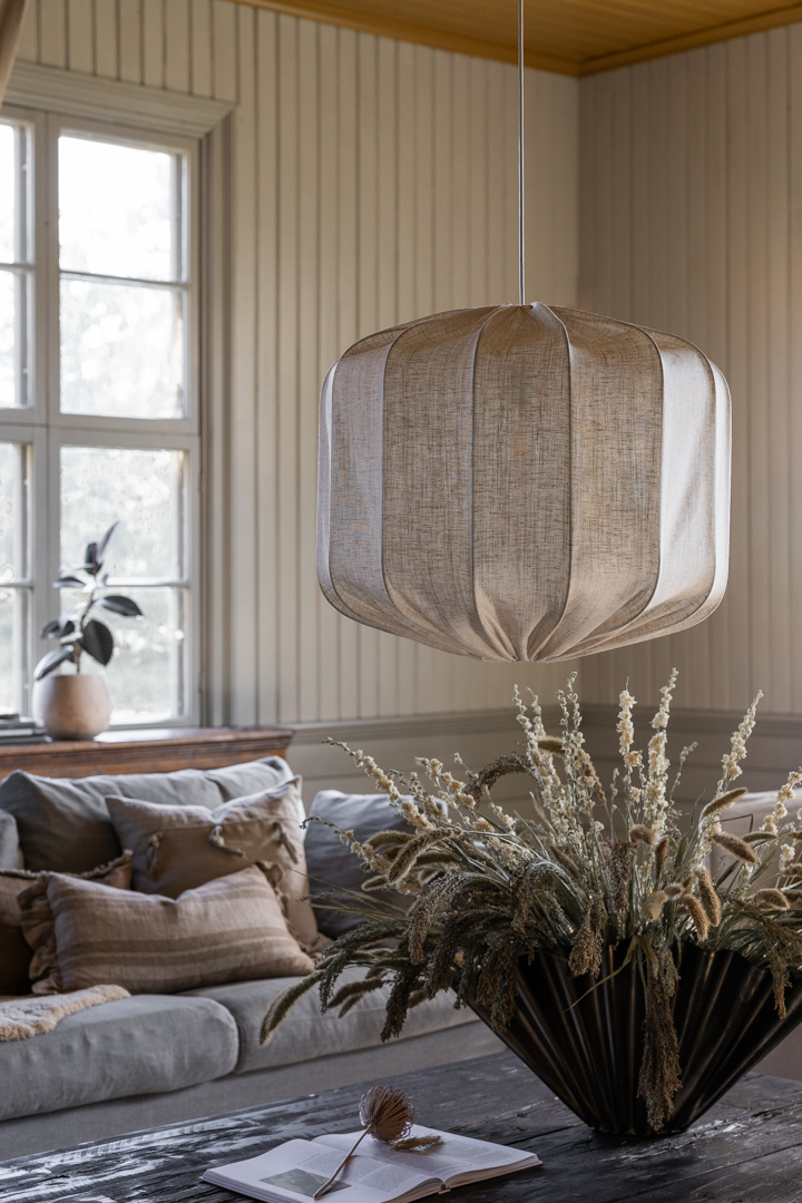 Dester Lampenkap Excl. Ophanging Ø58 Natuur hanglamp Van Alde & Lind - De lampenkap staat prachtig boven een eettafel/salontafel of als losse lamp op bijvoorbeeld een trap.