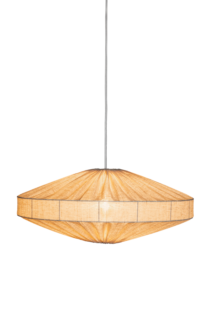Alba Lampenkap Excl. Ophanging Ø58 Natuur hanglamp Van Alde & Lind - Met de dunne linnen stof in een beige/natuurkleur geeft de Alba lampenkap een verfijnde en elegante uitstraling.