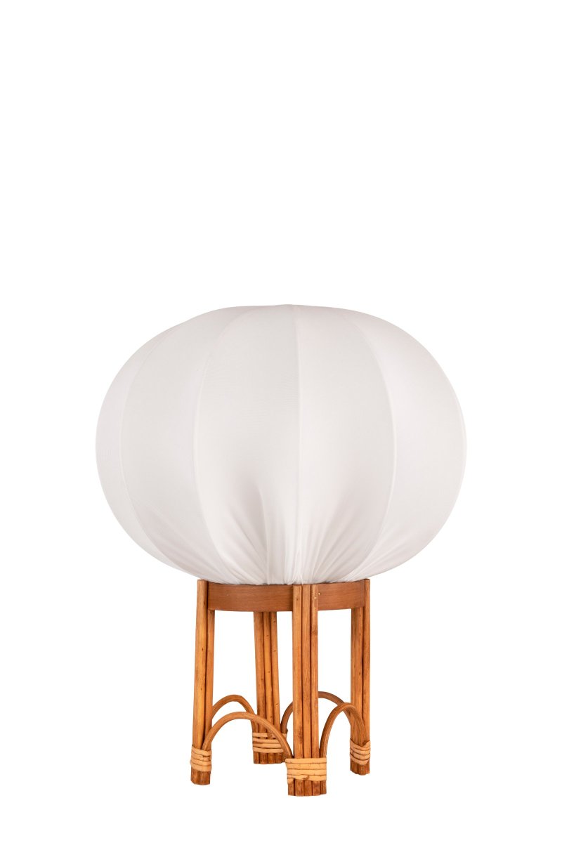 Fiji 47cm Natuur vloerlamp Van Globen Lighting - De lampenkap is voorzien van een ringfitting die geschikt is voor lampsnoeren met een E27-fitting.