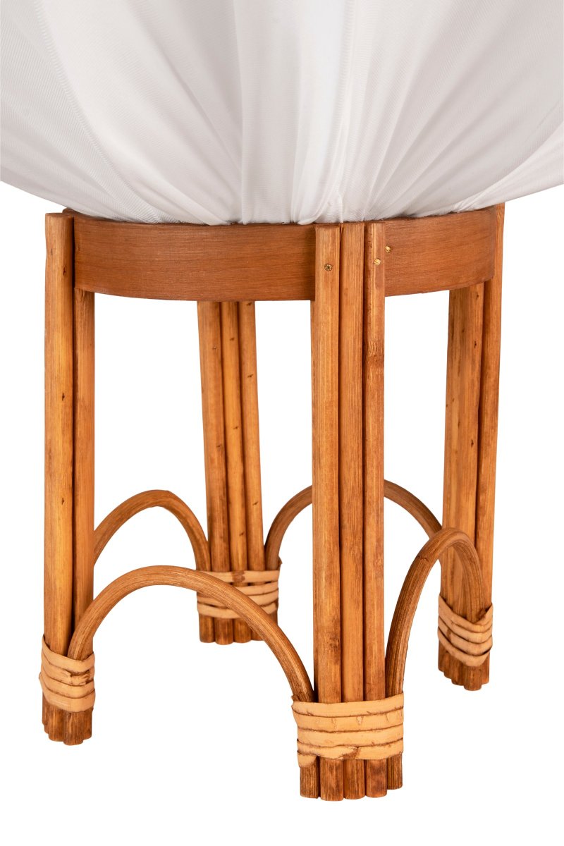 Fiji 47cm Natuur vloerlamp Van Globen Lighting - De lampenkap is voorzien van een ringfitting die geschikt is voor lampsnoeren met een E27-fitting.