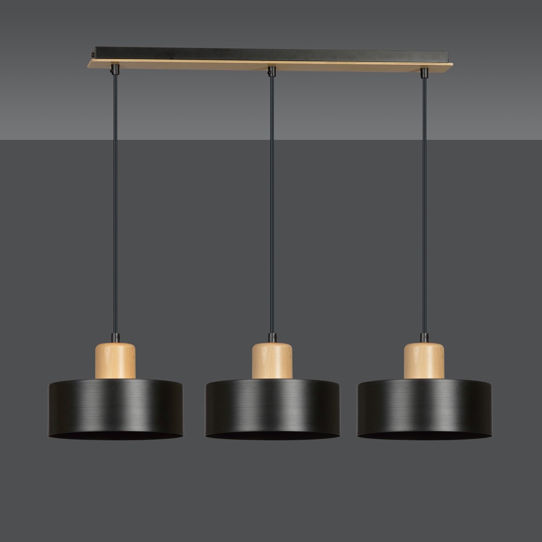 Torin 80cm Zwart hanglamp Van Emibig Lighting - Torin is een moderne serie plafondlampen met een eenvoudige vorm en stijlvol design &ndash; een model dat in vrijwel alle soorten interieurs past.