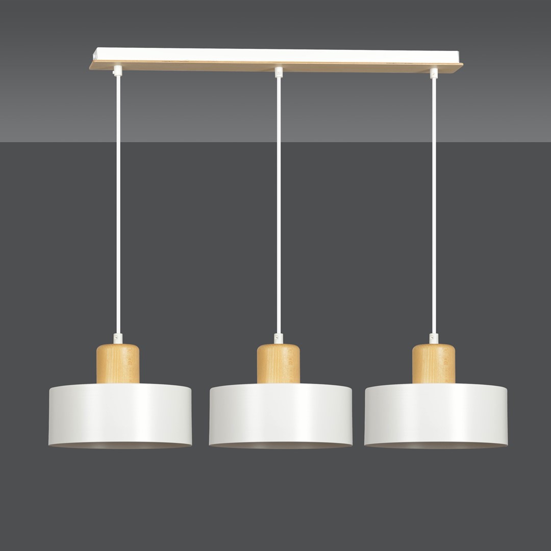 Torin 80cm Wit hanglamp Van Emibig Lighting - Torin is een moderne serie plafondlampen met een eenvoudige vorm en stijlvol design &ndash; een model dat in vrijwel alle soorten interieurs past.