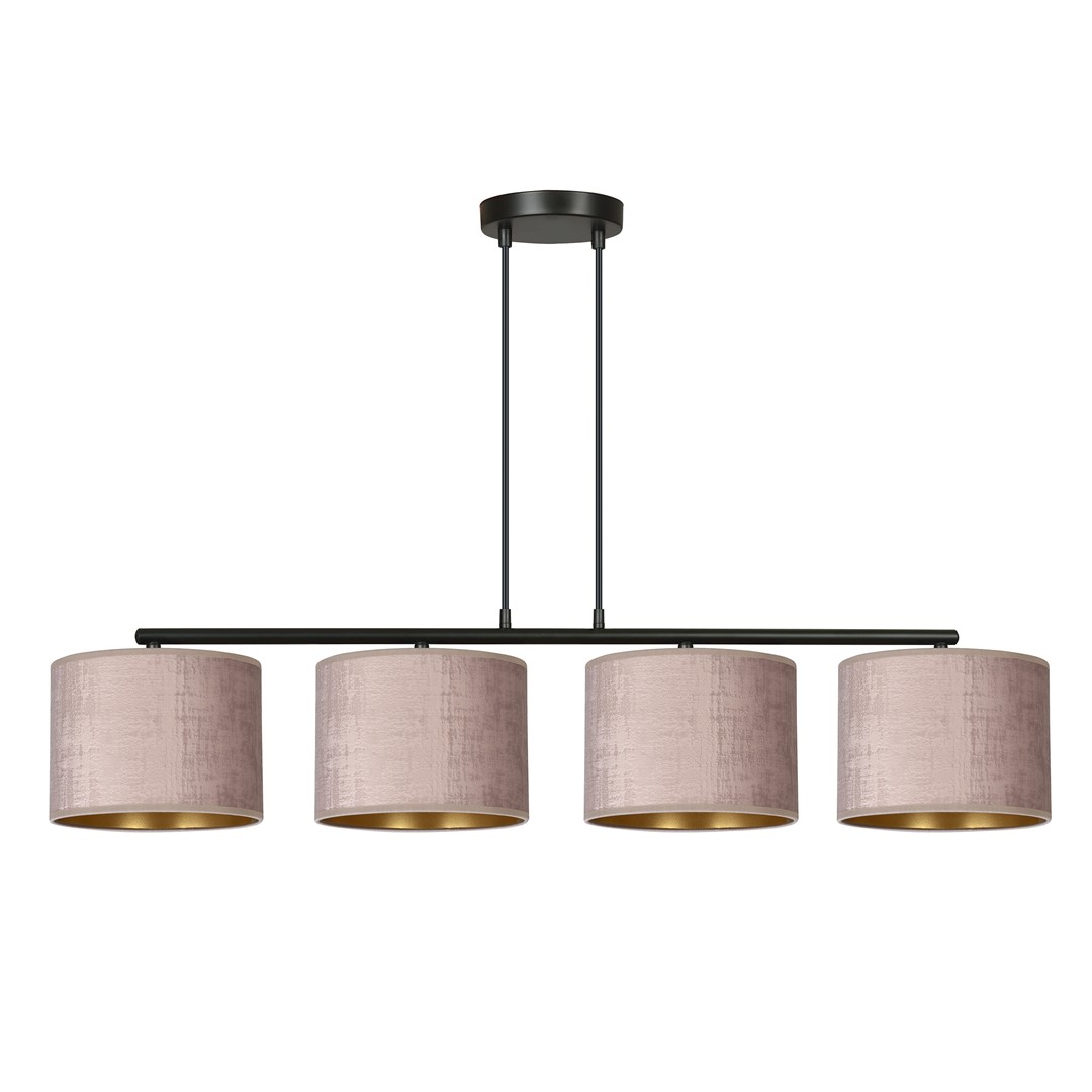 Hilde 100cm Roze hanglamp Van Emibig Lighting - Dankzij de eenvoudige constructie en het elegante kleurenschema is Hilde een veelzijdige keuze die past in veel verschillende kamers en stijlen.