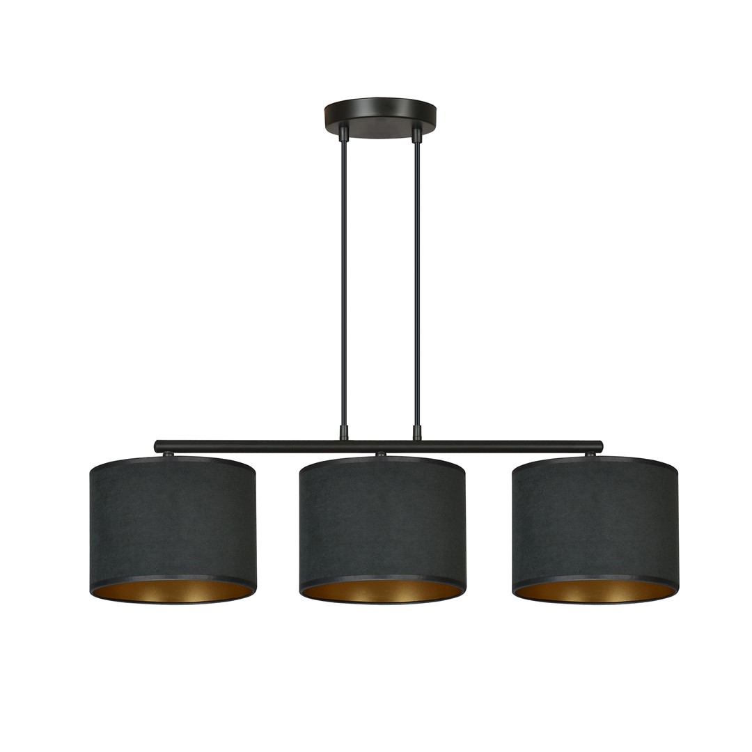 Hilde 72cm Zwart hanglamp Van Emibig Lighting - Dankzij de eenvoudige constructie en het elegante kleurenschema is Hilde een veelzijdige keuze die past in veel verschillende kamers en stijlen.
