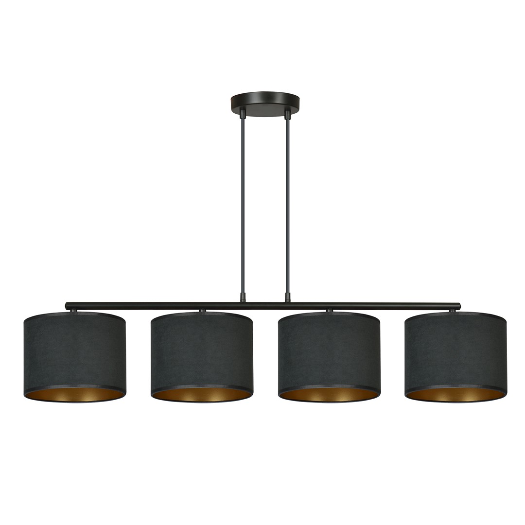 Hilde 100cm Zwart hanglamp Van Emibig Lighting - Dankzij de eenvoudige constructie en het elegante kleurenschema is Hilde een veelzijdige keuze die past in veel verschillende kamers en stijlen.