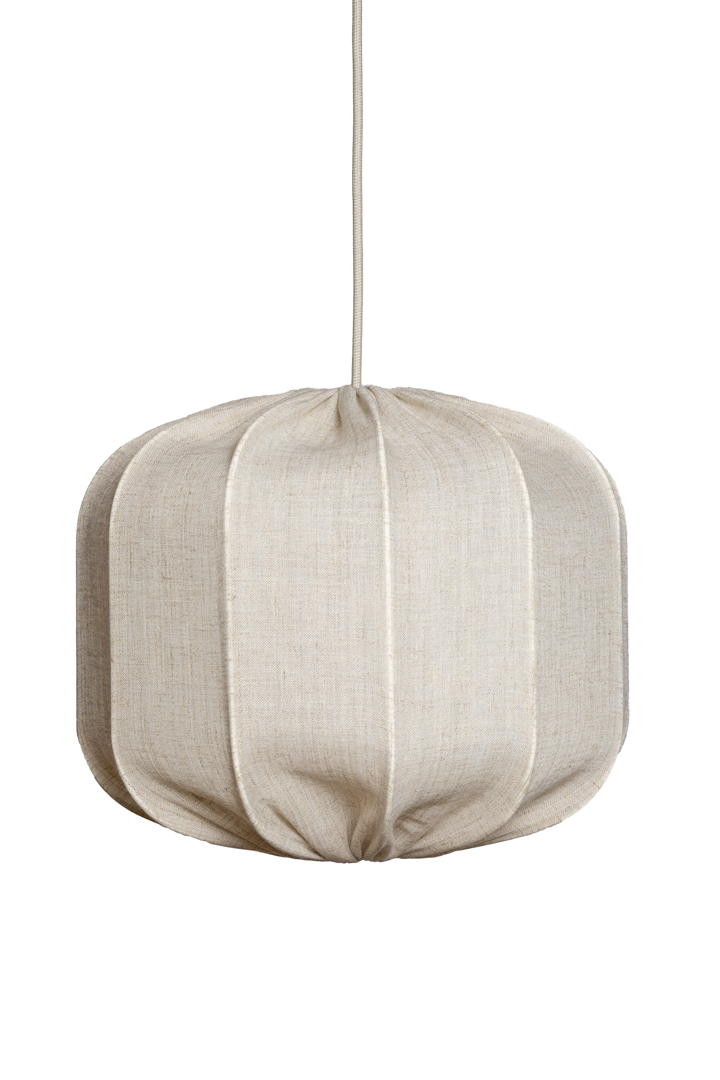 Dester Lampenkap Excl. Ophanging Ø38 Natuur hanglamp Van Alde & Lind - De linnen stof geeft de Dester lampenkap een verfijnde en elegante uitstraling.