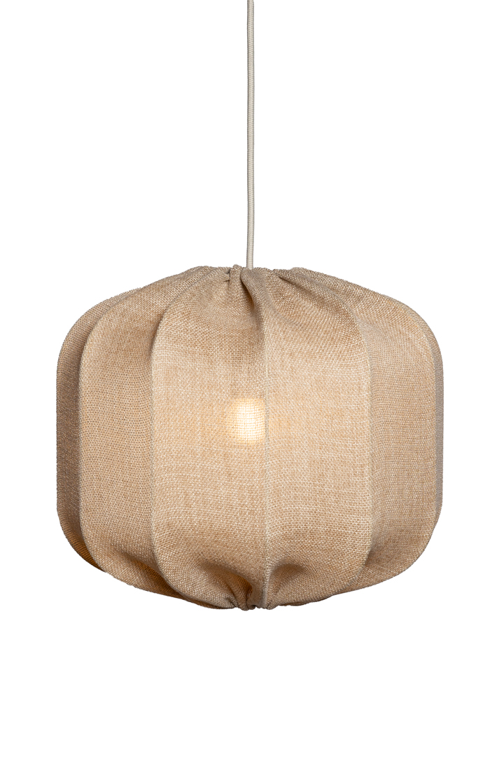 Dester Lampenkap Excl. Ophanging Ø38 Beige hanglamp Van Alde & Lind - De linnen stof geeft de Dester lampenkap een verfijnde en elegante uitstraling.