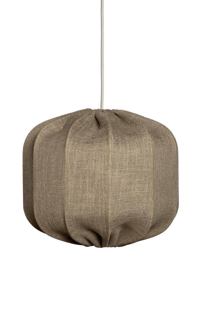 Dester Lampenkap Excl. Ophanging Ø38 Bruin hanglamp Van Alde & Lind - De linnen stof geeft de Dester lampenkap een verfijnde en elegante uitstraling.
