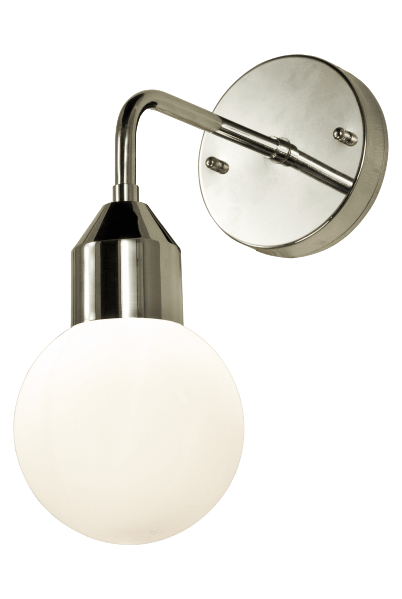 Florens Ø12 Chroom badkamerlamp Van Aneta Lighting - Dankzij de IP44-classificatie is de lamp geschikt voor gebruik in de badkamer.