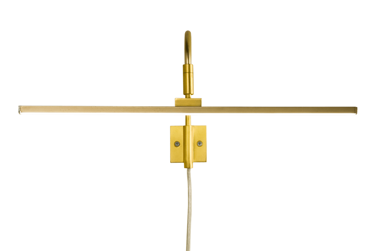  Miro 40cm Goud Van Aneta Lighting - De geïntegreerde warmwitte LED-lamp levert 450 lumen en heeft een levensduur van 50.