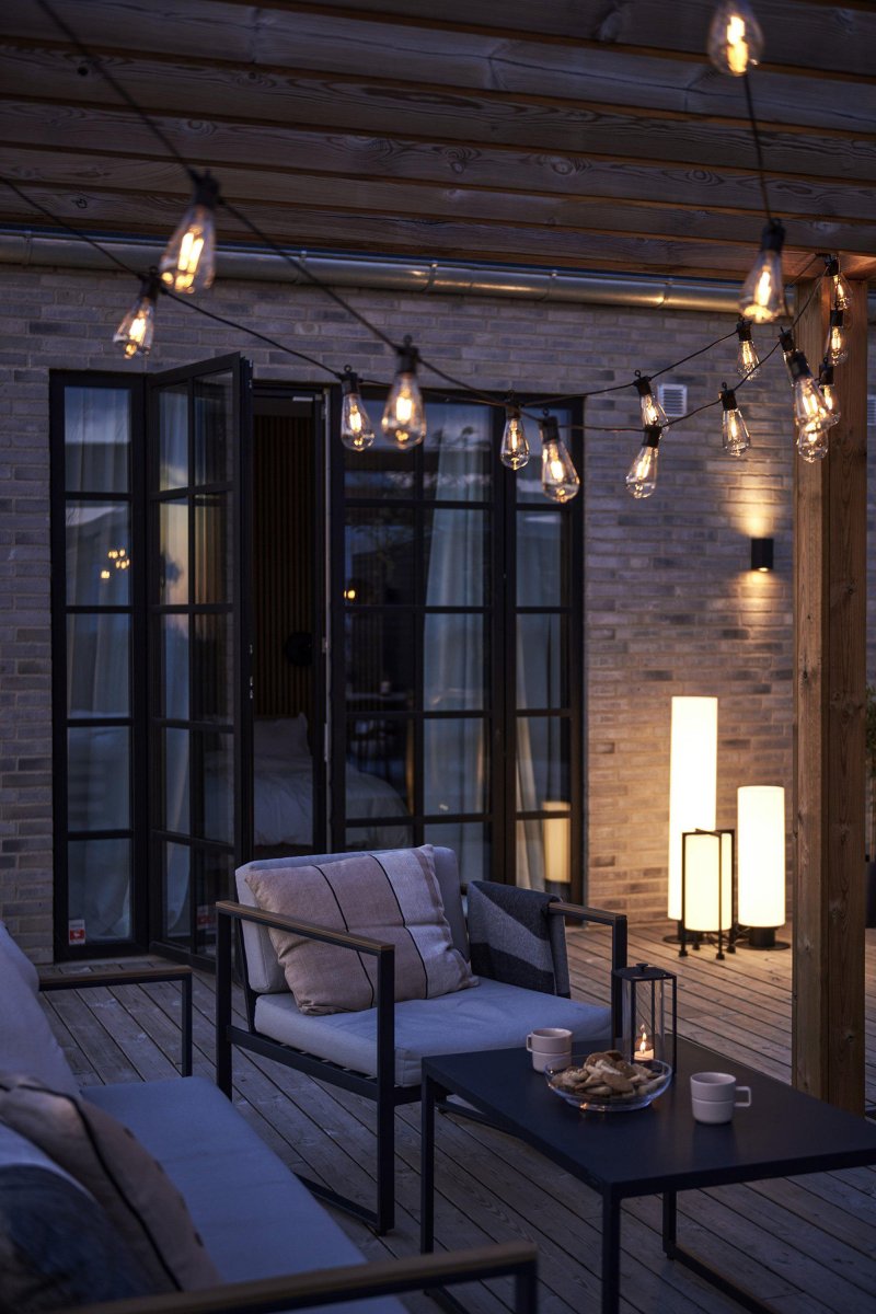 Lichtketting Peer Duidelijk Garden 24 Van Markslöjd - De lus heeft 10 lampjes met vaste LED-verlichting en een effect van 0,24W.