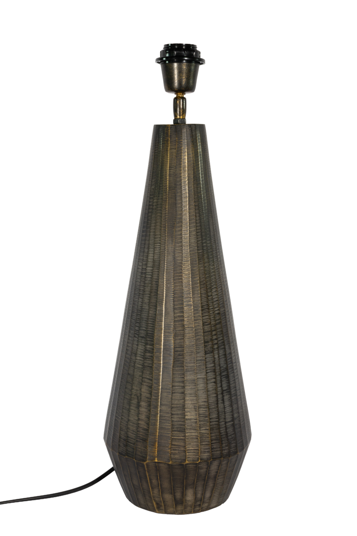 Axel 54cm Antiek zwart lampenvoet Van Alde & Lind - Axel is een klassieke en karaktervolle lampvoet van metaal met een antiek zwarte afwerking.