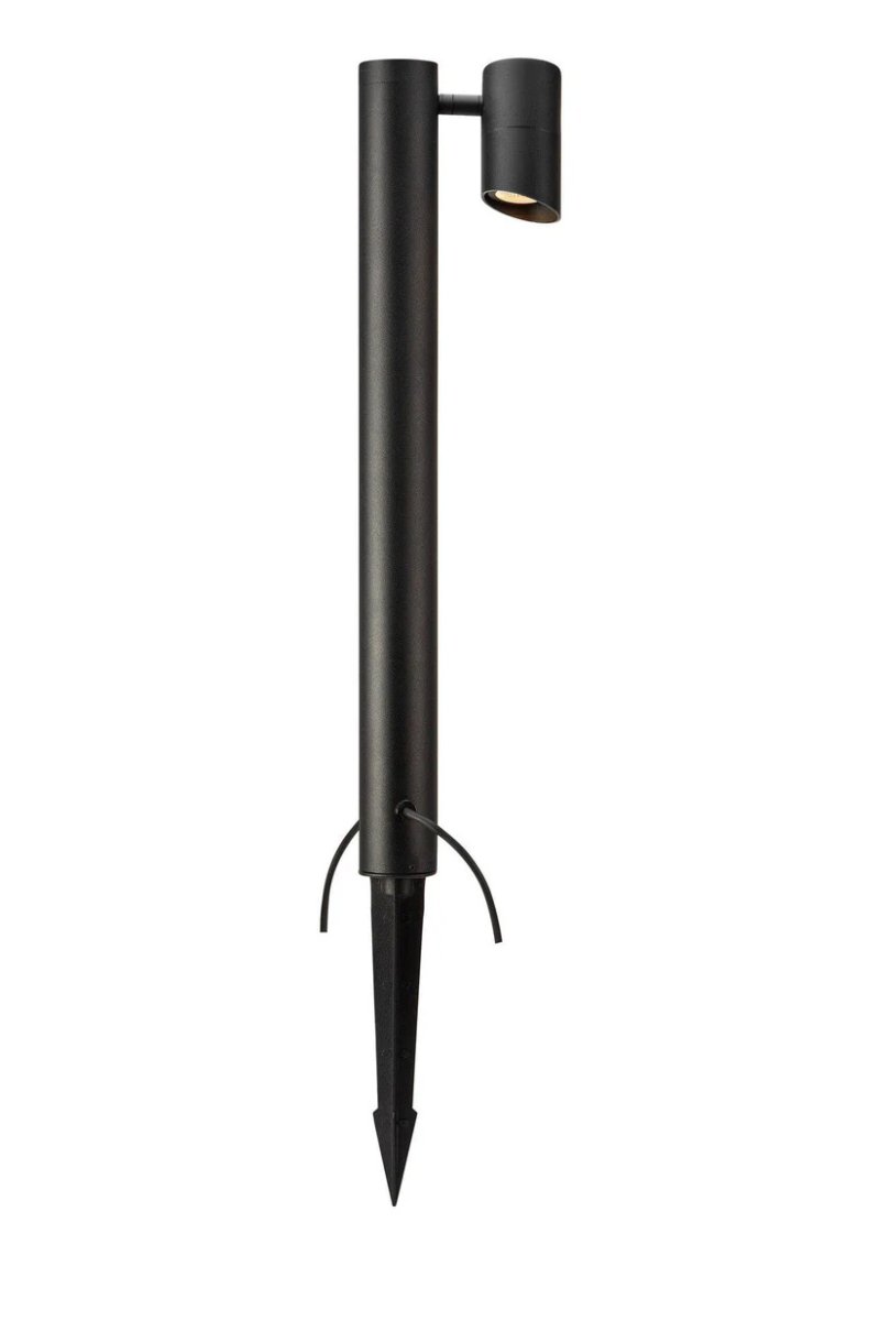 Spotlight 60cm Zwart Garden 24 Van Markslöjd - De paal is voorzien van een draaibare spot en een geïntegreerde grondpen, waardoor de installatie eenvoudig is.