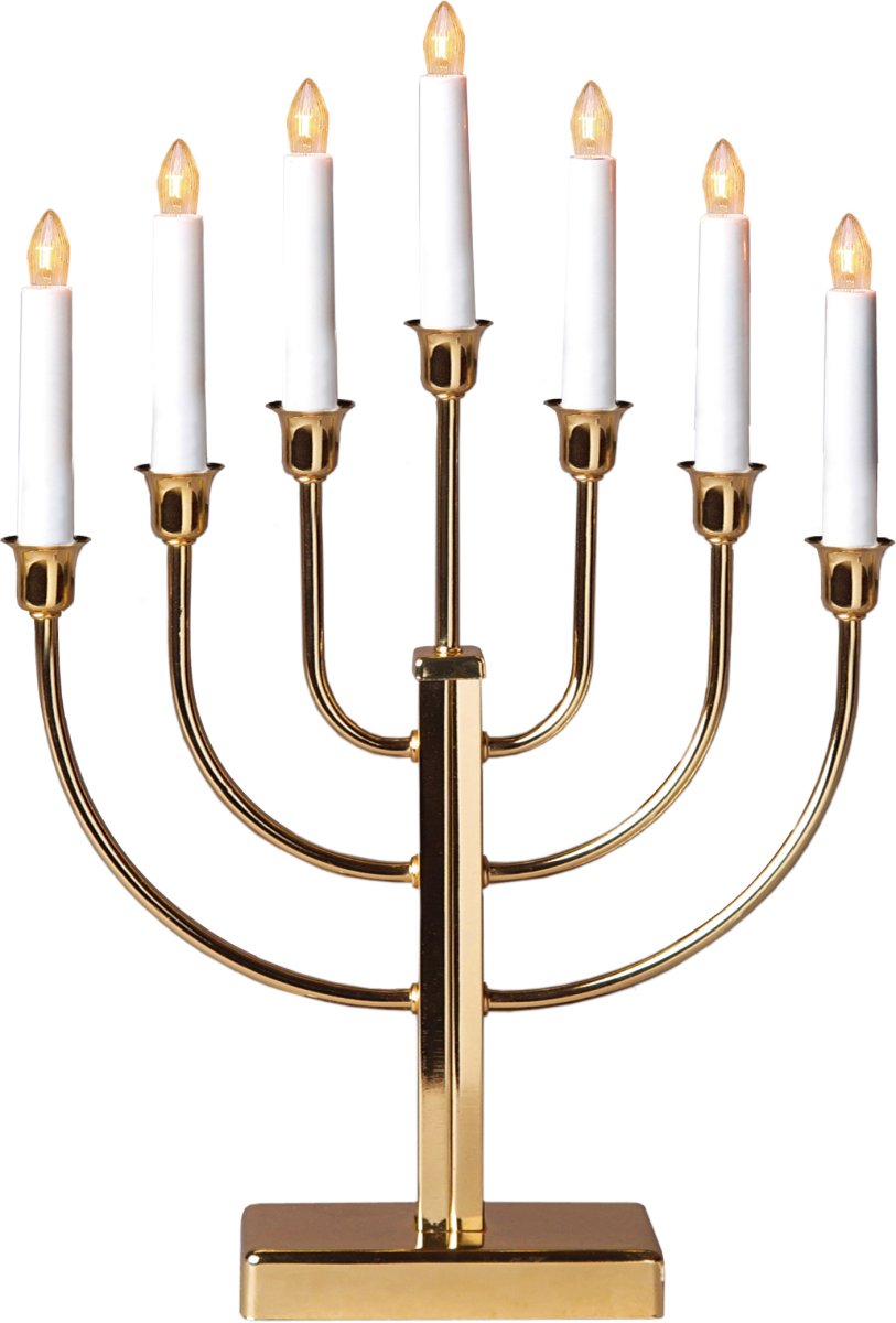 Kristina Messing Van Star Trading - Traditionele, eenvoudige en mooie metalen kandelaar van messing.