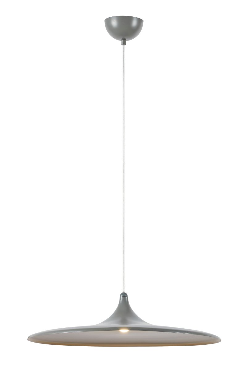 Beam Ø57 Grijs hanglamp Van Markslöjd - De ge&iuml;ntegreerde LED-module geeft een warm wit licht van 3000K en heeft een 3-traps dimfunctie, waarmee de helderheid eenvoudig kan worden ingesteld tussen 100%, 50% en 25% met een standaard wandschakelaar.