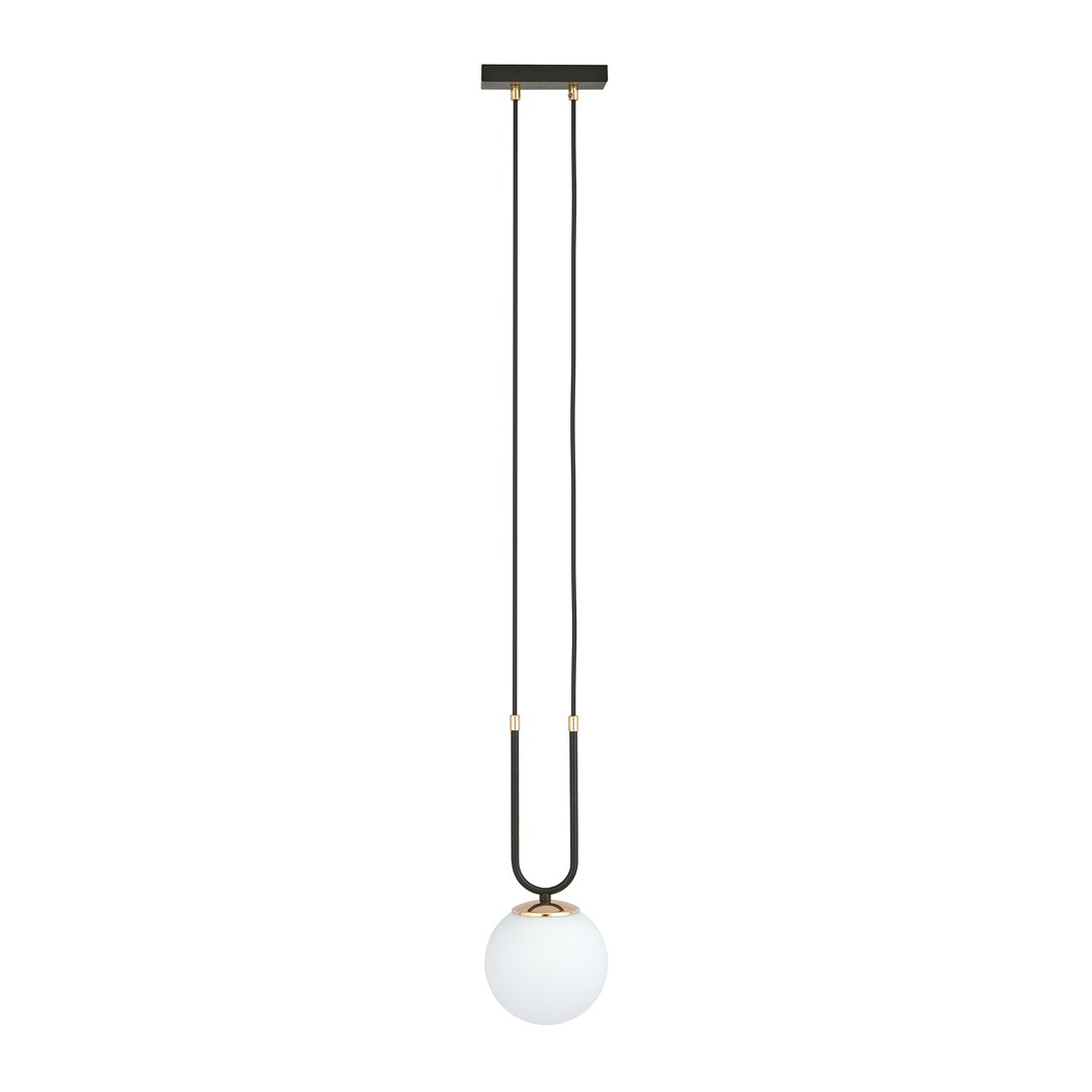 Glam Ø15 Zwart hanglamp Van Emibig Lighting - De lamp wordt een gouden detail dat oplicht en leven geeft!