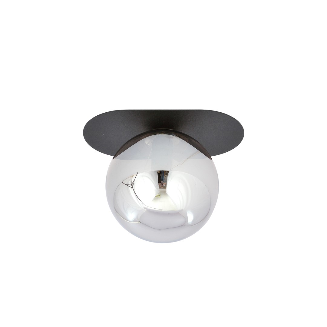 Plaza 20cm Zwart plafondlamp Van Emibig Lighting - Plaza is een stijlvolle plafondlamp met een strakke, industriële uitstraling die de ruimte een moderne look geeft.