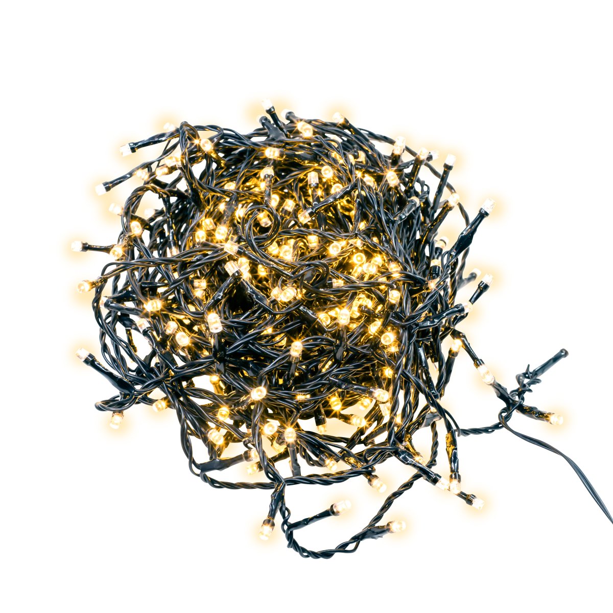 Lichtsnoer LED 18m Zwart Van Pixie Design - Dankzij de ingebouwde 5-staps dimmer en de slimme timerfunctie, die de verlichting automatisch 8 uur aan- en 16 uur uitschakelt, kunt u de verlichting eenvoudig aanpassen aan uw behoeften.