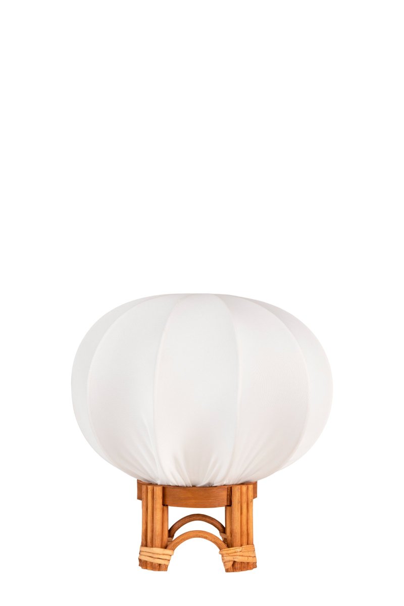 Fiji 26cm Natuur tafellamp Van Globen Lighting - De lampenkap is voorzien van een ringfitting die geschikt is voor lampsnoeren met een E27-fitting.