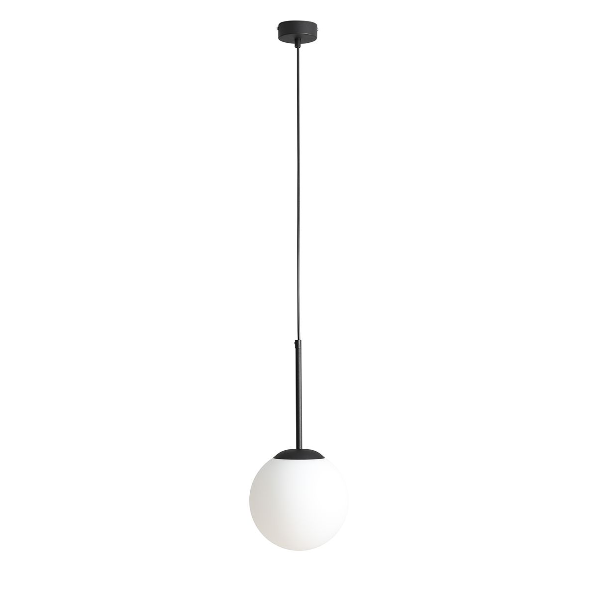 Bosso Ø20 Zwart hanglamp Van Artera - De lamp verspreidt een zacht en aangenaam licht en is daarom ideaal voor boven de eettafel, in de hal of woonkamer.