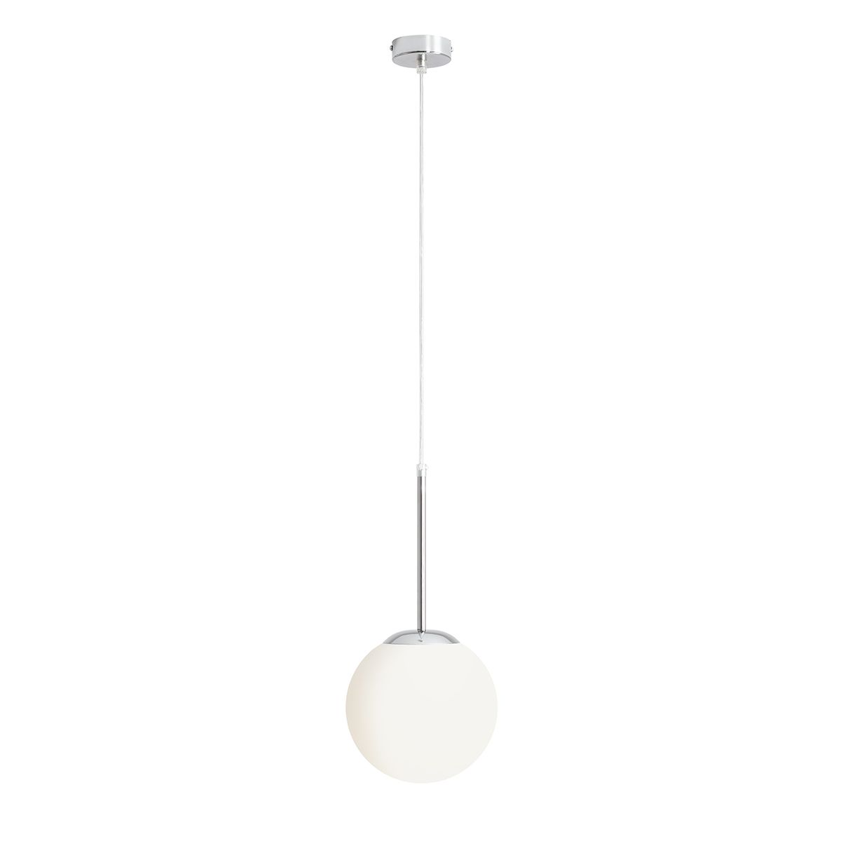 Bosso Ø20 Chroom hanglamp Van Artera - De lamp verspreidt een zacht en aangenaam licht en is daarom ideaal voor boven de eettafel, in de hal of woonkamer.