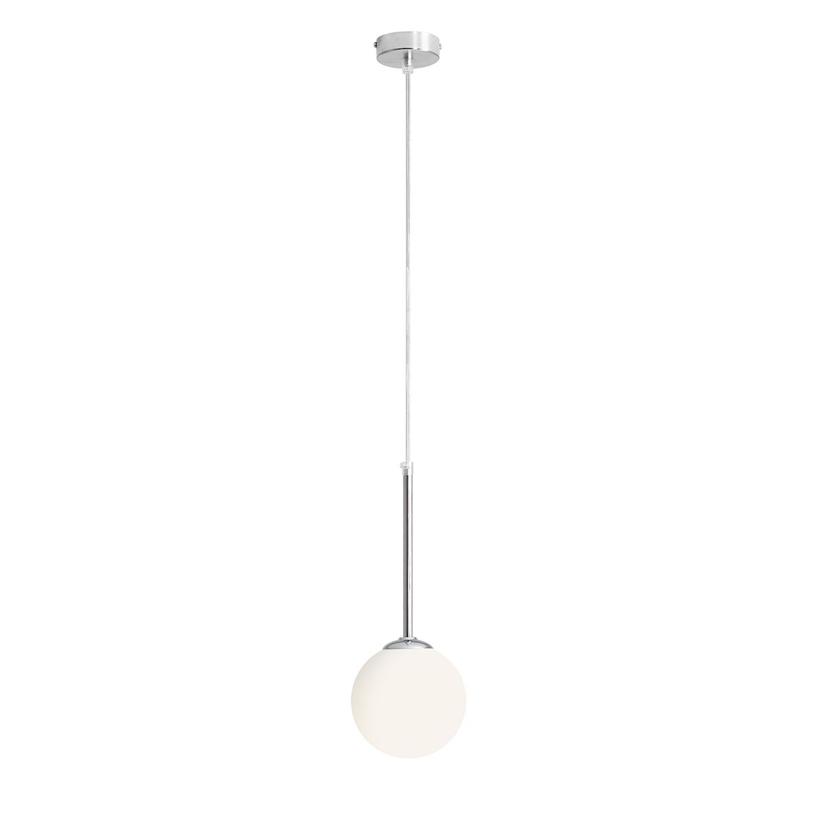 Bosso Ø14 Chroom hanglamp Van Artera - De lamp verspreidt een zacht en aangenaam licht en is daarom ideaal voor boven de eettafel, in de hal of woonkamer.