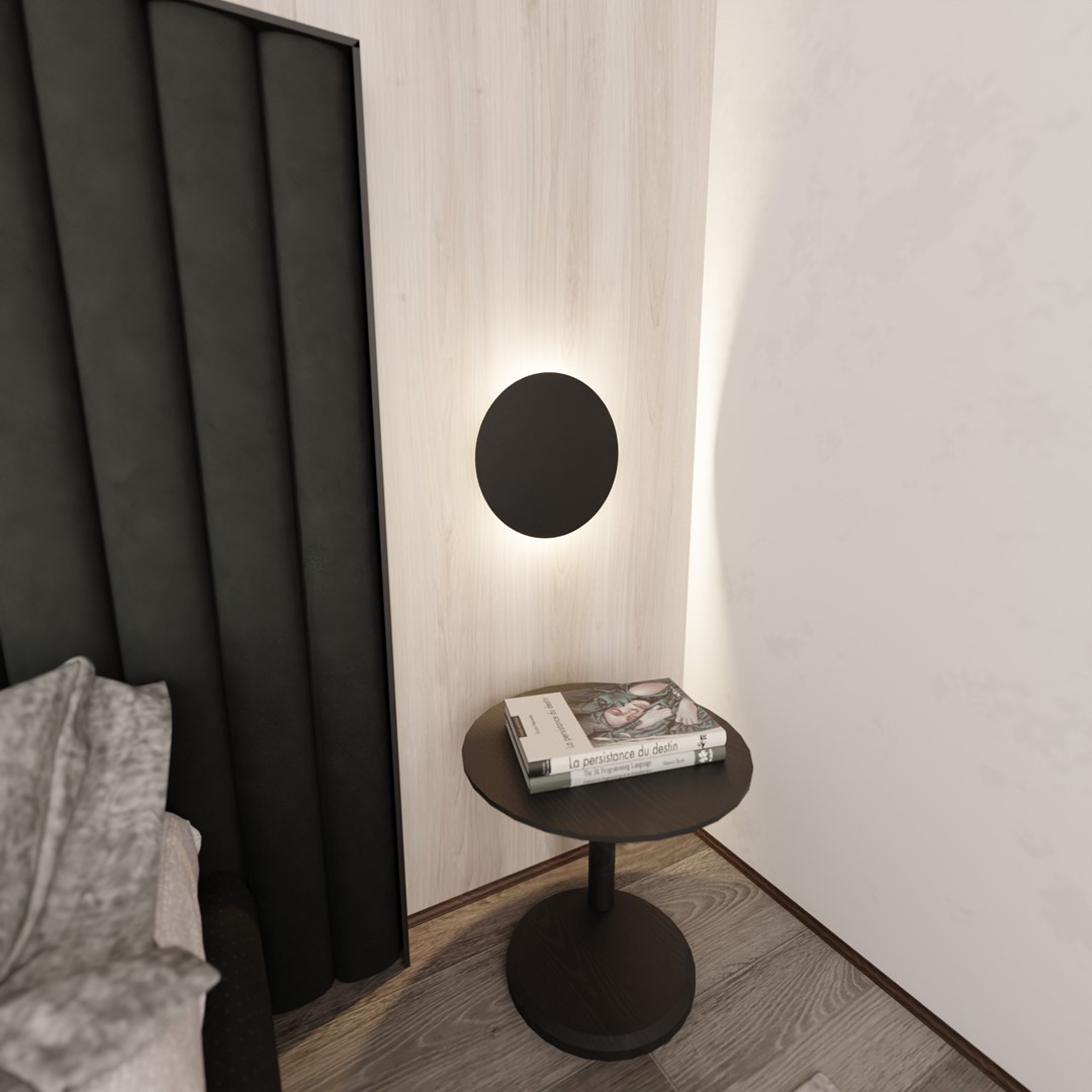 Form Ø30 Zwart wandlamp Van Emibig Lighting - De lamp is ongelooflijk eenvoudig van vorm, maar toch.