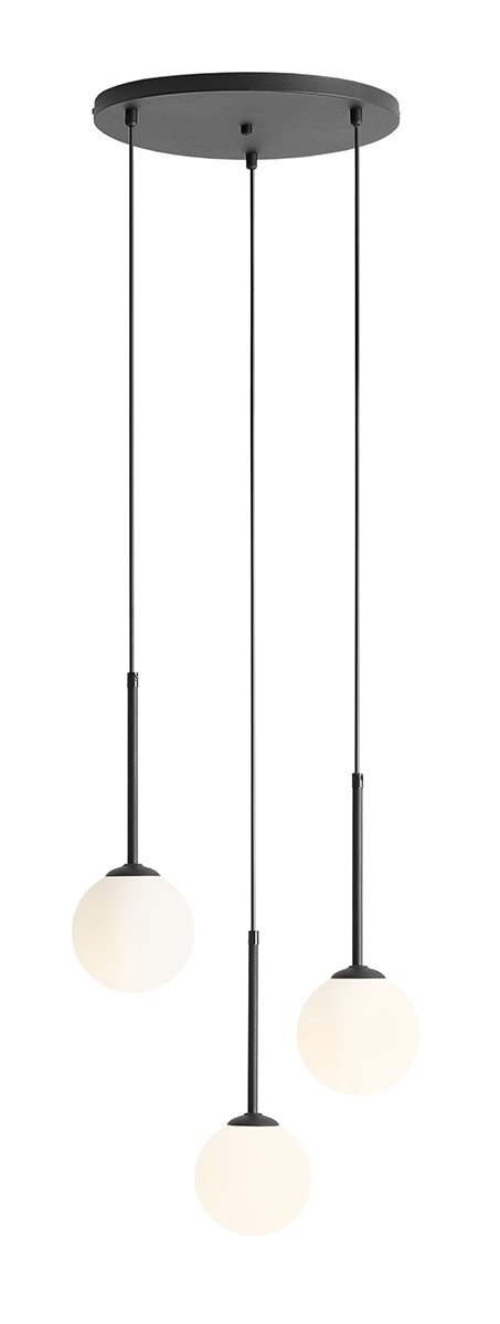 Bosso Ø44 Zwart hanglamp Van Artera - Het zachte licht van de lamp creëert een warme en uitnodigende sfeer, terwijl de stijlvolle metalen details een vleugje luxe toevoegen.