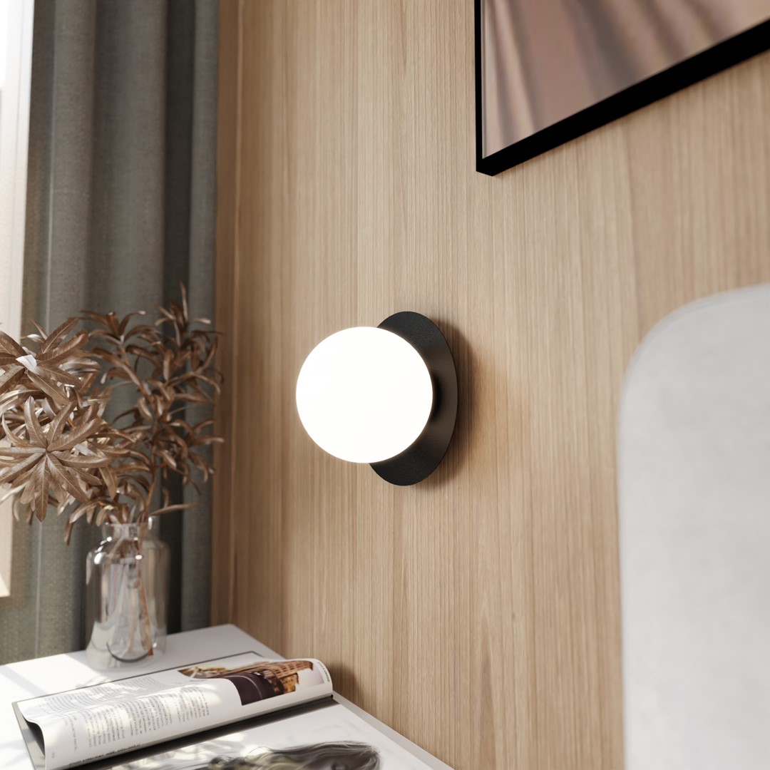Oslo Ø20 Wit wandlamp Van Emibig Lighting - De kracht zit in de uiterst duurzame vormgeving, de stoere metaalachtige uitstraling, de gladde oppervlakken en het uniforme kleurenpalet.