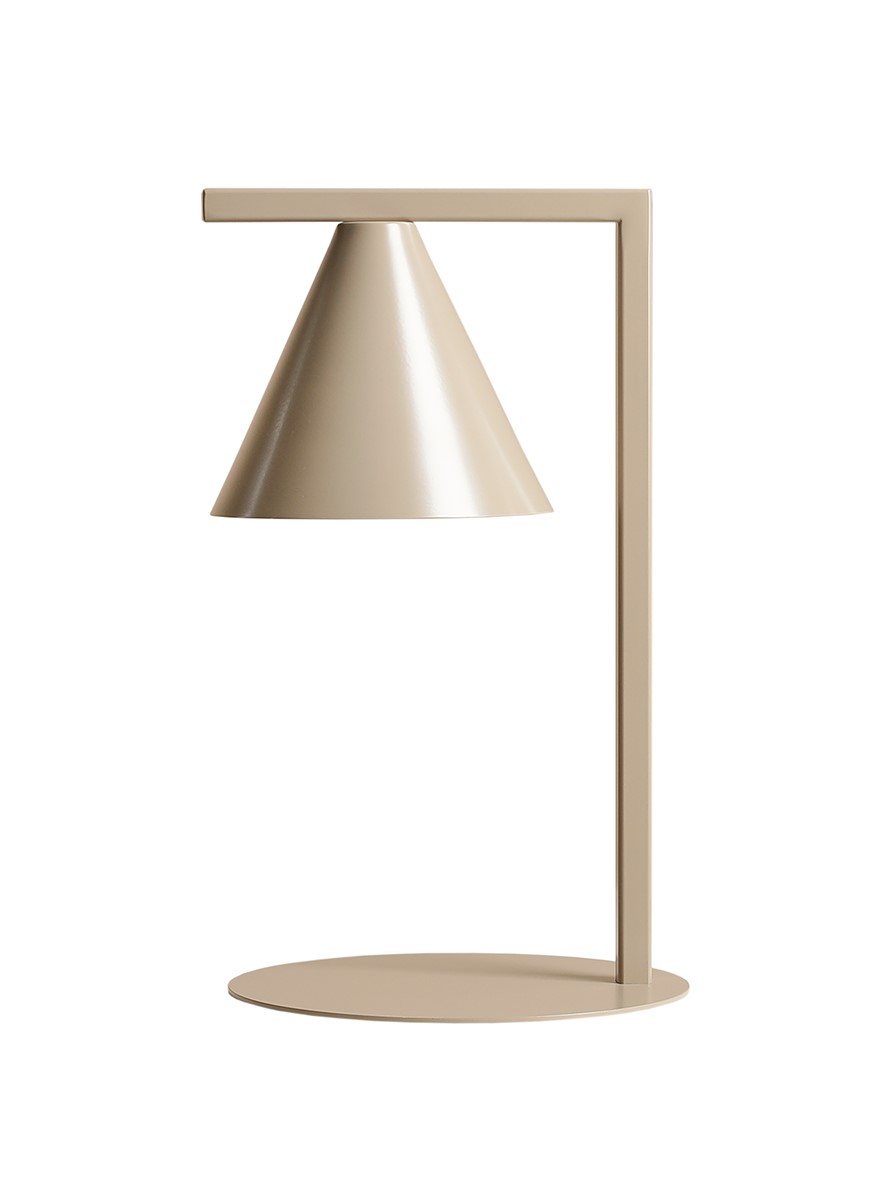 Form 40cm Beige tafellamp Van Artera - Het tijdloze design en de subtiele kleur zorgen ervoor dat de lamp gemakkelijk in verschillende interieurstijlen past en tegelijkertijd een verfijnde en moderne uitstraling aan de kamer toevoegt.