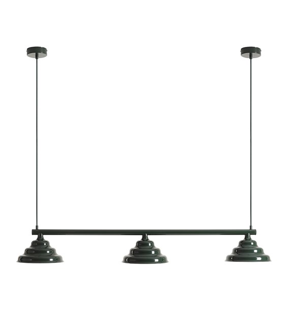 Wave 106cm Donkergroen hanglamp Van Artera - Wave is een moderne hanglamp met een retrodesign, waardoor het een veelzijdige lamp is die in elk huis past.