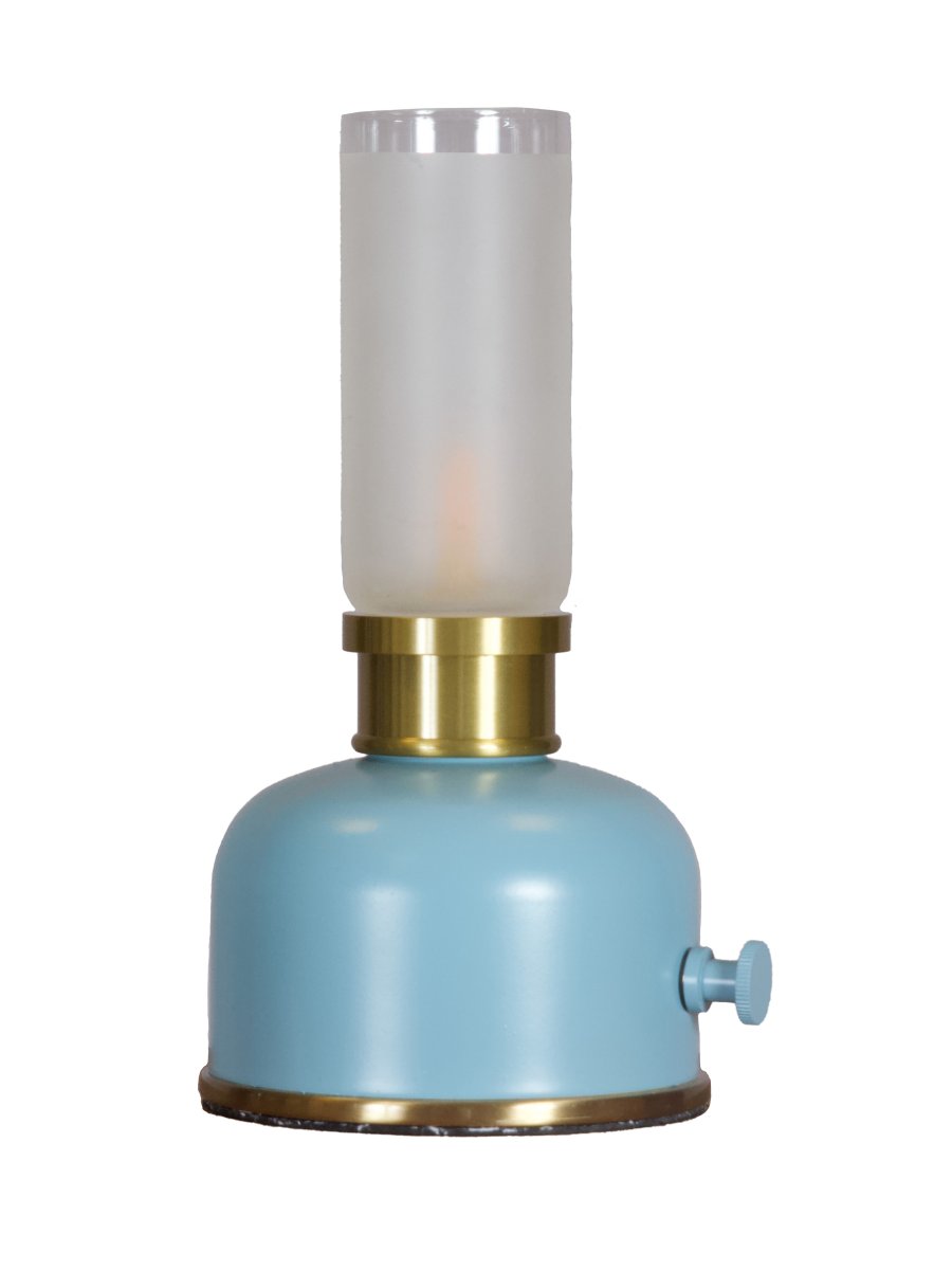 Frida 22cm Blauw Draagbare Van PR Home - De lamp cre&euml;ert een warme en sfeervolle ambiance met een kleurtemperatuur van circa 2200 Kelvin en een lichtopbrengst van 20-40 lumen, afhankelijk van de dimstand.