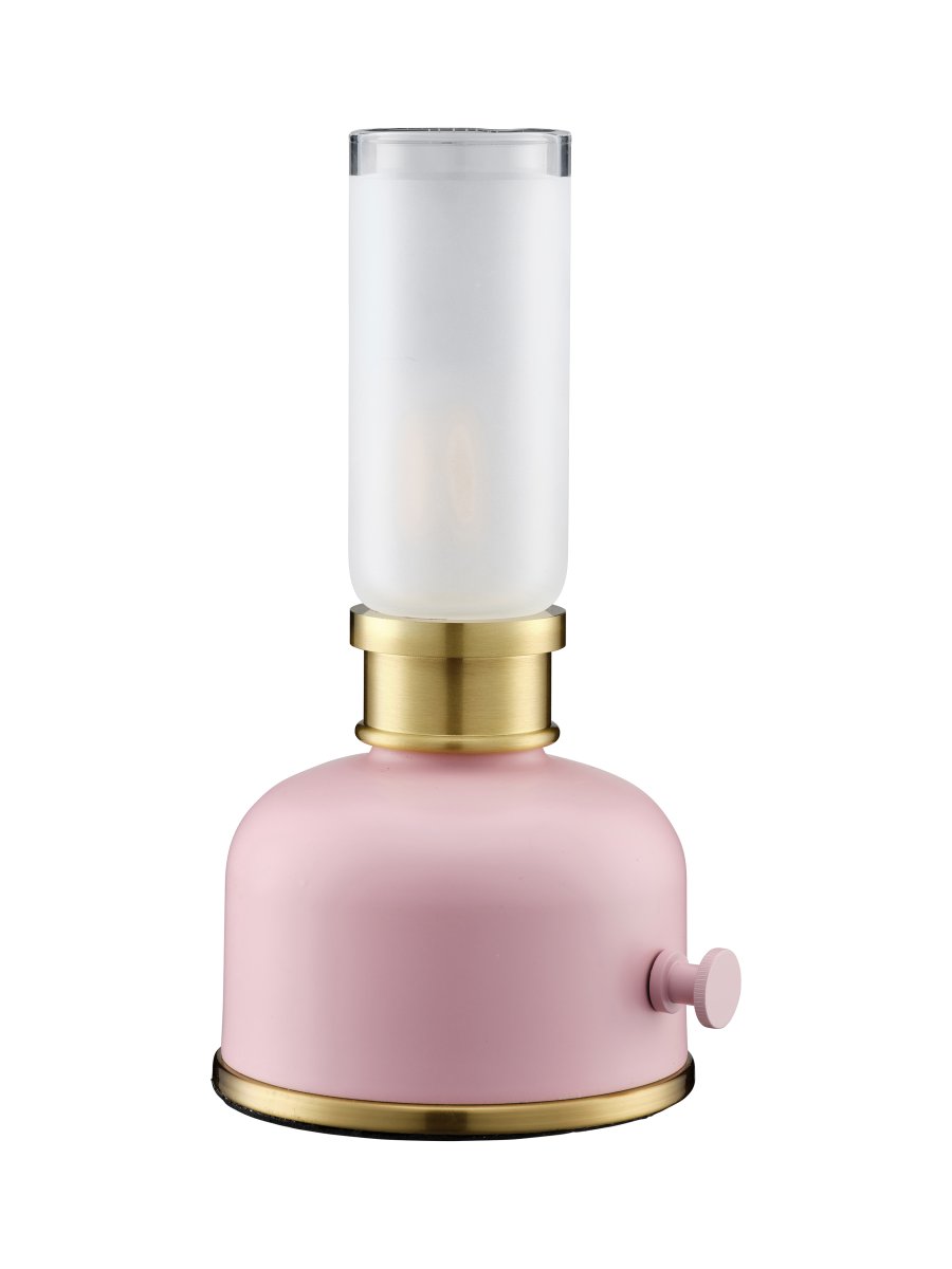 Frida 22cm Roze Draagbare Van PR Home - De lamp cre&euml;ert een warme en sfeervolle ambiance met een kleurtemperatuur van ongeveer 2200 Kelvin en een lichtopbrengst van 20-40 lumen, afhankelijk van de dimstand.