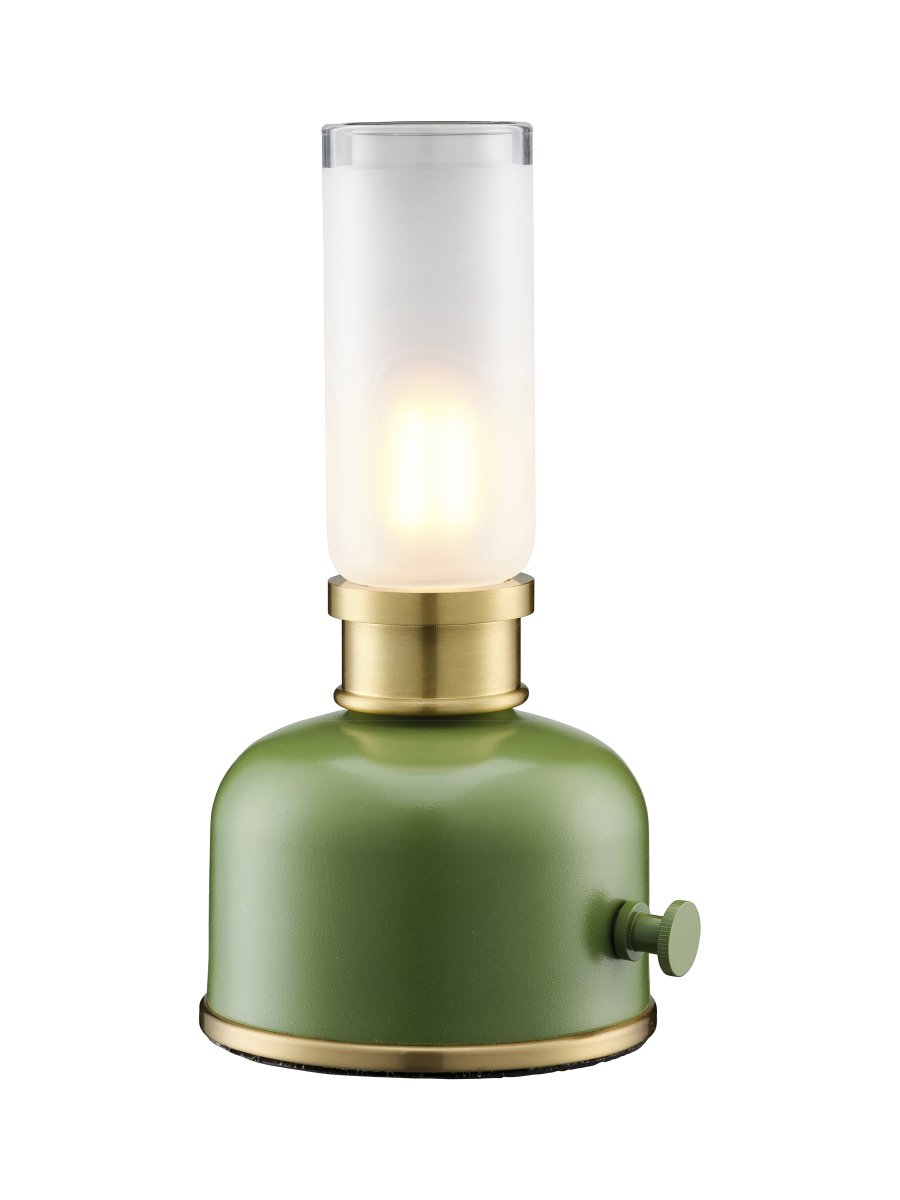 Frida 22cm Groente Draagbare Van PR Home - De lamp cre&euml;ert een warme en sfeervolle ambiance met een kleurtemperatuur van ongeveer 2200 Kelvin en een lichtopbrengst van 20-40 lumen, afhankelijk van de dimstand.