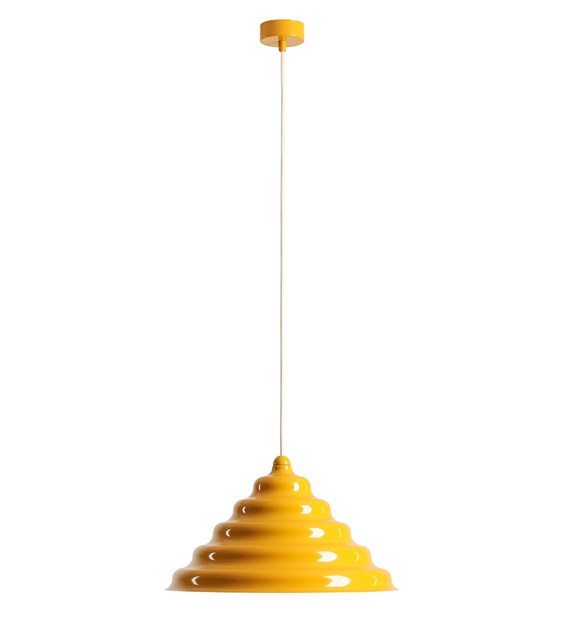 Wave Ø36 Geel hanglamp Van Artera - Wave is een moderne hanglamp met een retrodesign, waardoor het een veelzijdige lamp is die in elk huis past.