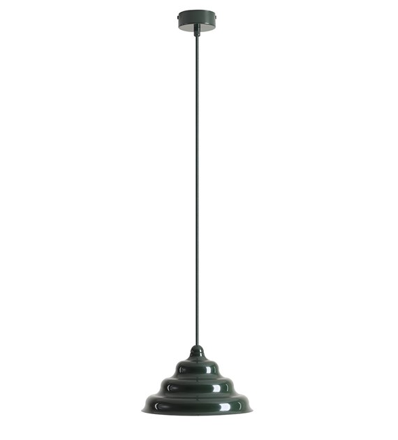 Wave Ø23 Donkergroen hanglamp Van Artera - Wave is een moderne hanglamp met een retrodesign, waardoor het een veelzijdige lamp is die in elk huis past.