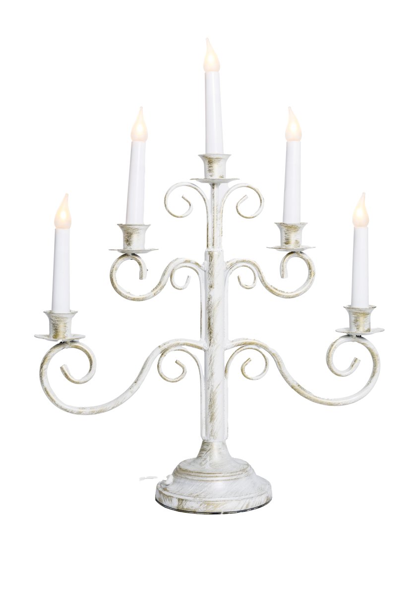 Hantverk 5 Wit Van Pixie Design - Bovendien is de kandelaar voorzien van een timer en brandt hij 8 uur als hij uit is en 16 uur als hij uit is.