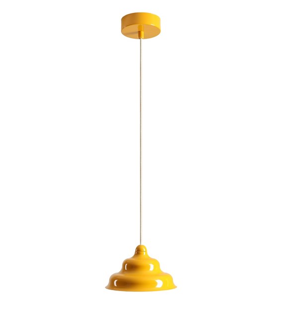 Wave Ø17 Geel hanglamp Van Artera - Wave is een moderne hanglamp met een retrodesign, waardoor het een veelzijdige lamp is die in elk huis past.