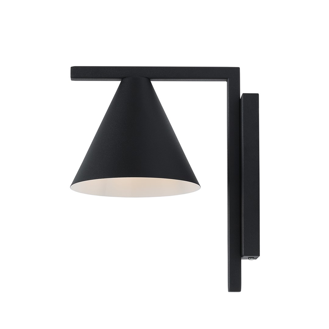 Form 23cm Zwart wandlamp Van Artera - Het tijdloze design en de subtiele kleur zorgen ervoor dat de lamp gemakkelijk in verschillende interieurstijlen past en tegelijkertijd een verfijnde en moderne uitstraling aan de kamer toevoegt.