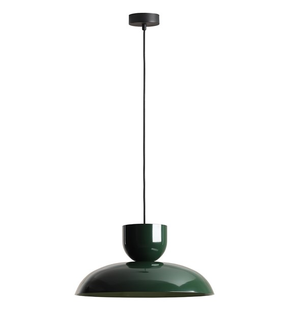Ella Ø47 Donkergroen hanglamp Van Artera - De lamp verspreidt een aangenaam licht en komt net zo goed tot zijn recht boven de eettafel als in de woonkamer of hal.