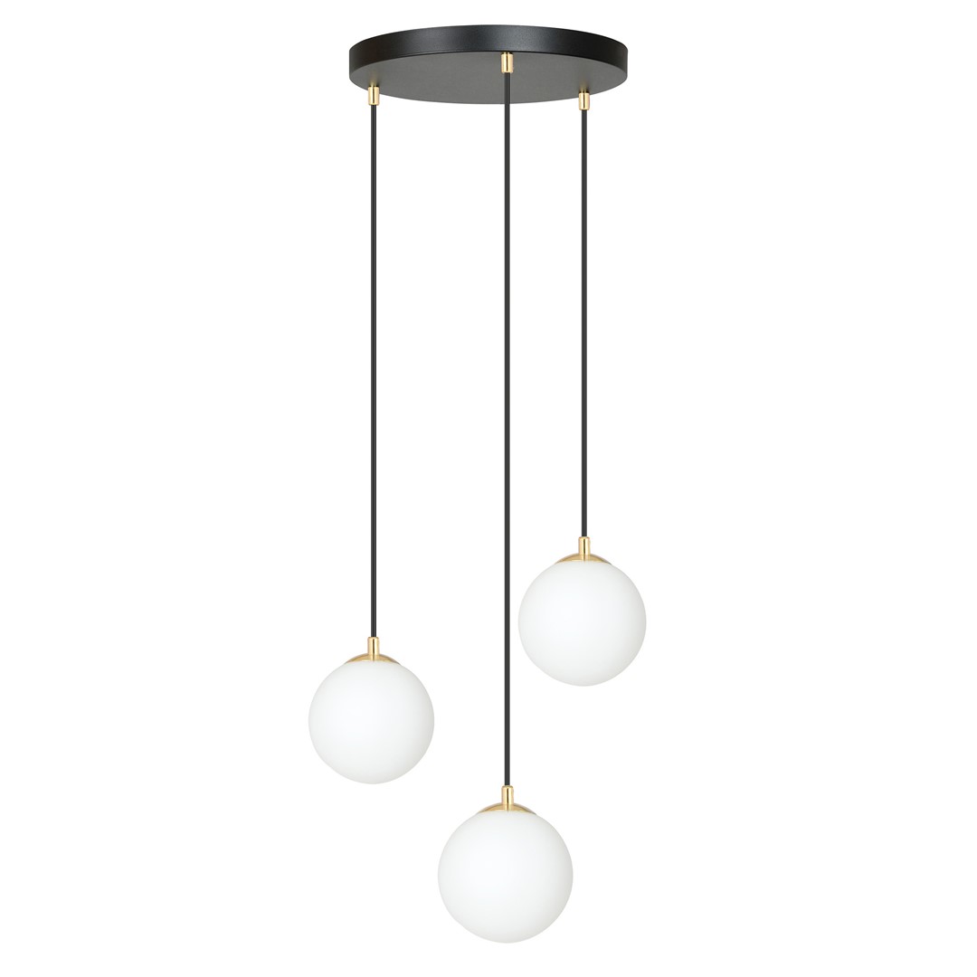 Royal Ø40 Zwart hanglamp Van Emibig Lighting - Met een eenvoudig ontwerp met een ronde rozet is het zeer veelzijdig en geschikt voor verschillende ruimtes, zoals de keuken, woonkamer of eetkamer.