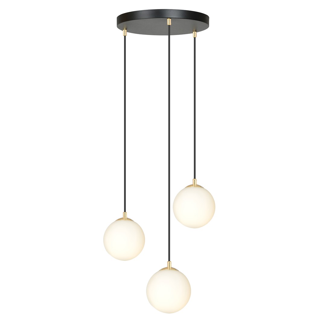 Royal Ø40 Zwart hanglamp Van Emibig Lighting - Met een eenvoudig ontwerp met een ronde rozet is het zeer veelzijdig en geschikt voor verschillende ruimtes, zoals de keuken, woonkamer of eetkamer.