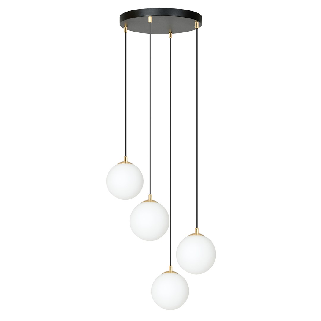 Royal Ø40 Zwart hanglamp Van Emibig Lighting - Met een eenvoudig ontwerp met een ronde rozet is het zeer veelzijdig en geschikt voor verschillende ruimtes, zoals de keuken, woonkamer of eetkamer.