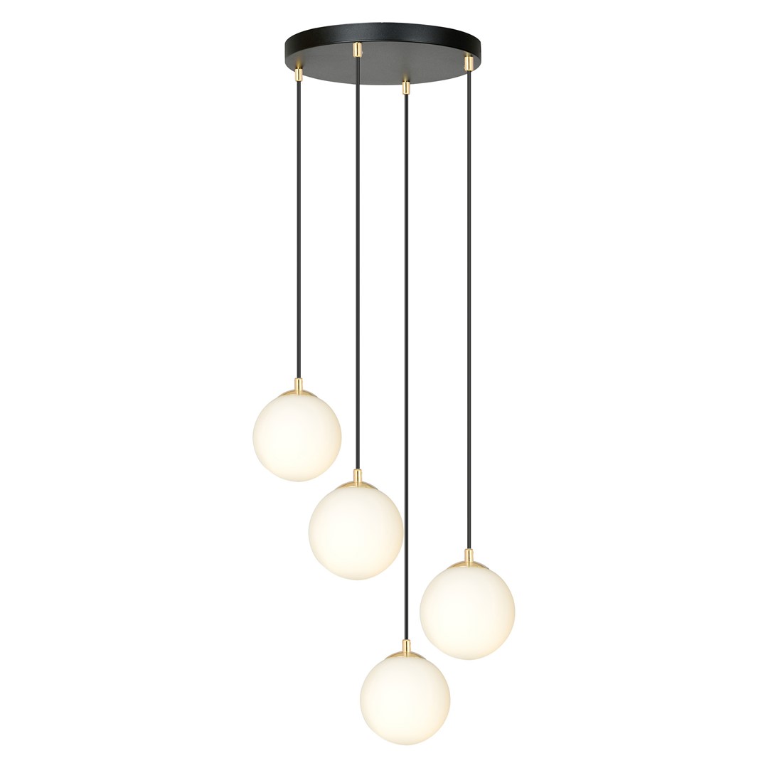 Royal Ø40 Zwart hanglamp Van Emibig Lighting - Met een eenvoudig ontwerp met een ronde rozet is het zeer veelzijdig en geschikt voor verschillende ruimtes, zoals de keuken, woonkamer of eetkamer.