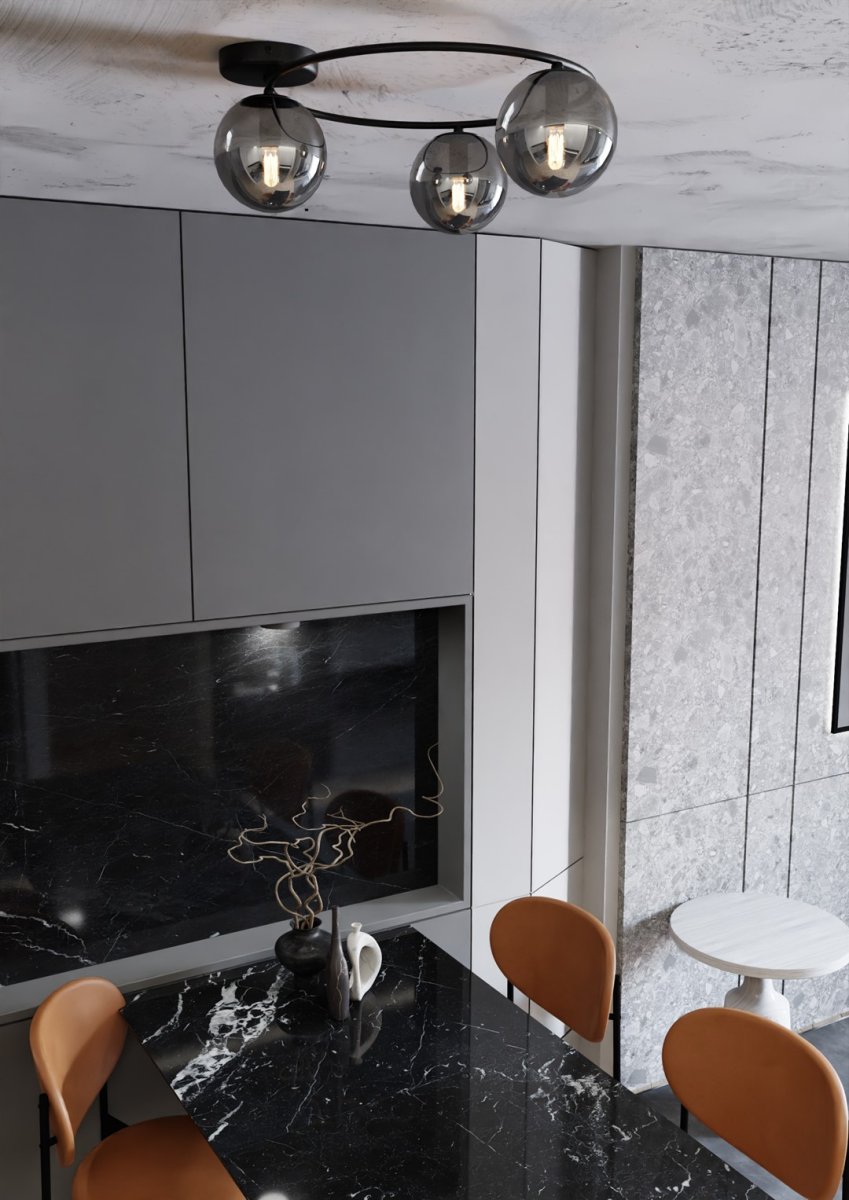 Sopra Ø47 Rookkleurig plafondlamp Van Emibig Lighting - Sopra is gemaakt van materialen van de hoogste kwaliteit en biedt niet alleen een esthetische uitstraling, maar ook duurzaamheid en stabiliteit.