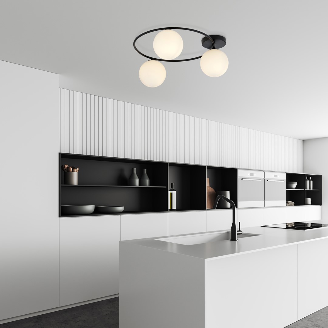 Sopra Ø47 Wit plafondlamp Van Emibig Lighting - Sopra is gemaakt van materialen van de hoogste kwaliteit en biedt niet alleen een esthetische uitstraling, maar ook duurzaamheid en stabiliteit.